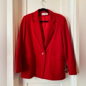 PIERRE DUMAS Vintage Red Wool Blazer